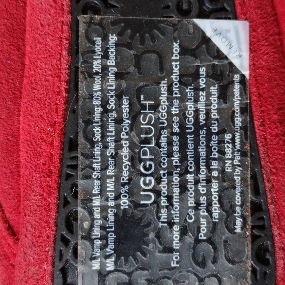 UGG Red Baby Slippers - Picture 8 of 8